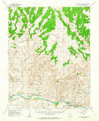 Montezuma Creek Utah Historical topographic map, 1:62500 scale, 15 X 15 Minute, Year 1962