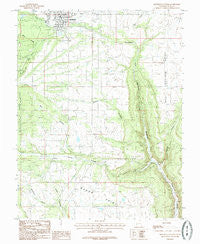 Monticello South Utah Historical topographic map, 1:24000 scale, 7.5 X 7.5 Minute, Year 1985