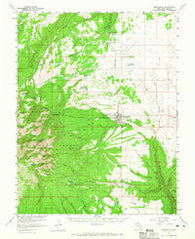 Monticello Utah Historical topographic map, 1:62500 scale, 15 X 15 Minute, Year 1957