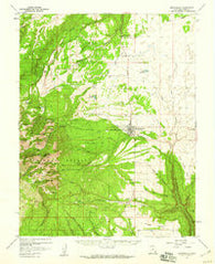 Monticello Utah Historical topographic map, 1:62500 scale, 15 X 15 Minute, Year 1957