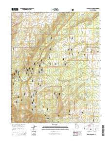 Monticello Lake Utah Current topographic map, 1:24000 scale, 7.5 X 7.5 Minute, Year 2014