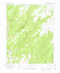 Monument Canyon Utah Historical topographic map, 1:62500 scale, 15 X 15 Minute, Year 1957