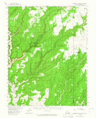 Monument Canyon Utah Historical topographic map, 1:62500 scale, 15 X 15 Minute, Year 1957