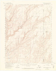 Monument Canyon Utah Historical topographic map, 1:62500 scale, 15 X 15 Minute, Year 1957