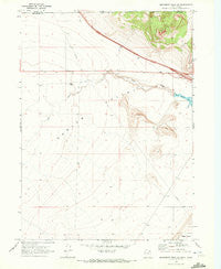 Monument Peak NE Utah Historical topographic map, 1:24000 scale, 7.5 X 7.5 Minute, Year 1968