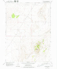 Monument Peak Utah Historical topographic map, 1:24000 scale, 7.5 X 7.5 Minute, Year 1968