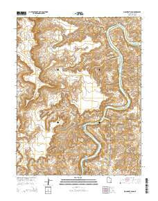 Monument Basin Utah Current topographic map, 1:24000 scale, 7.5 X 7.5 Minute, Year 2014