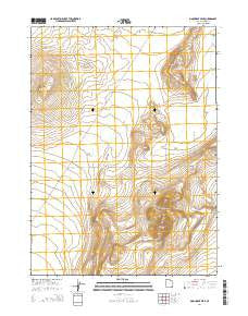 Monument Peak Utah Current topographic map, 1:24000 scale, 7.5 X 7.5 Minute, Year 2014