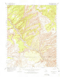 Moody Creek Utah Historical topographic map, 1:62500 scale, 15 X 15 Minute, Year 1953