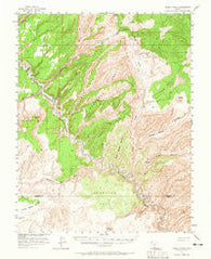 Moody Creek Utah Historical topographic map, 1:62500 scale, 15 X 15 Minute, Year 1953