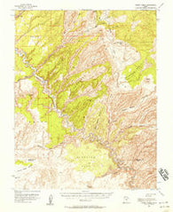 Moody Creek Utah Historical topographic map, 1:62500 scale, 15 X 15 Minute, Year 1953