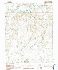 Moonshine Wash Utah Historical topographic map, 1:24000 scale, 7.5 X 7.5 Minute, Year 1986