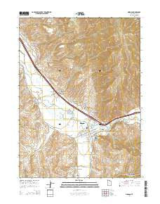 Morgan Utah Current topographic map, 1:24000 scale, 7.5 X 7.5 Minute, Year 2014