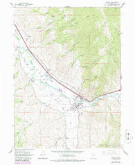 Morgan Utah Historical topographic map, 1:24000 scale, 7.5 X 7.5 Minute, Year 1961