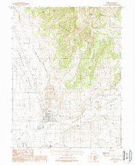 Moroni Gap Utah Historical topographic map, 1:24000 scale, 7.5 X 7.5 Minute, Year 1983