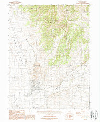 Moroni Gap Utah Historical topographic map, 1:24000 scale, 7.5 X 7.5 Minute, Year 1983