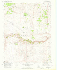 Moroni Peak Utah Historical topographic map, 1:24000 scale, 7.5 X 7.5 Minute, Year 1969