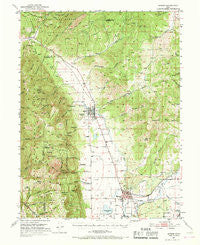 Moroni Utah Historical topographic map, 1:62500 scale, 15 X 15 Minute, Year 1951