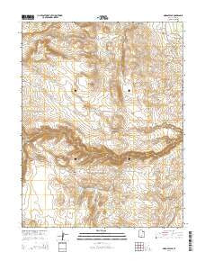 Moroni Peak Utah Current topographic map, 1:24000 scale, 7.5 X 7.5 Minute, Year 2014
