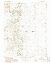 Moses Rock Utah Historical topographic map, 1:24000 scale, 7.5 X 7.5 Minute, Year 1989