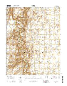 Moses Rock Utah Current topographic map, 1:24000 scale, 7.5 X 7.5 Minute, Year 2014