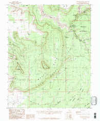 Moss Back Butte Utah Historical topographic map, 1:24000 scale, 7.5 X 7.5 Minute, Year 1987