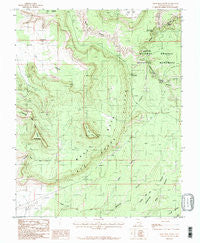 Moss Back Butte Utah Historical topographic map, 1:24000 scale, 7.5 X 7.5 Minute, Year 1987