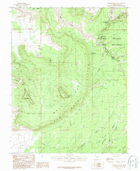 Moss Back Butte Utah Historical topographic map, 1:24000 scale, 7.5 X 7.5 Minute, Year 1987