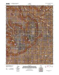 Moss Back Butte Utah Historical topographic map, 1:24000 scale, 7.5 X 7.5 Minute, Year 2011