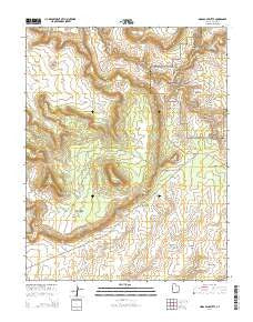 Moss Back Butte Utah Current topographic map, 1:24000 scale, 7.5 X 7.5 Minute, Year 2014