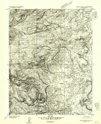 Mount Ellen 4 SW Utah Historical topographic map, 1:24000 scale, 7.5 X 7.5 Minute, Year 1952