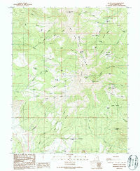 Mount Ellen Utah Historical topographic map, 1:24000 scale, 7.5 X 7.5 Minute, Year 1986