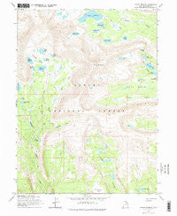 Mount Emmons Utah Historical topographic map, 1:24000 scale, 7.5 X 7.5 Minute, Year 1965