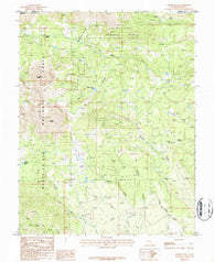 Mount Peale Utah Historical topographic map, 1:24000 scale, 7.5 X 7.5 Minute, Year 1987