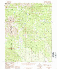 Mount Peale Utah Historical topographic map, 1:24000 scale, 7.5 X 7.5 Minute, Year 1987