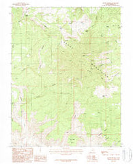 Mount Pennell Utah Historical topographic map, 1:24000 scale, 7.5 X 7.5 Minute, Year 1987