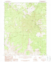 Mount Pennell Utah Historical topographic map, 1:24000 scale, 7.5 X 7.5 Minute, Year 1987