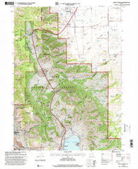 Mount Pisgah Utah Historical topographic map, 1:24000 scale, 7.5 X 7.5 Minute, Year 1998