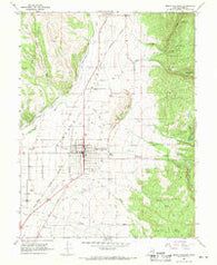 Mount Pleasant Utah Historical topographic map, 1:24000 scale, 7.5 X 7.5 Minute, Year 1967