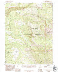 Mount Tukuhnikivatz Utah Historical topographic map, 1:24000 scale, 7.5 X 7.5 Minute, Year 1987