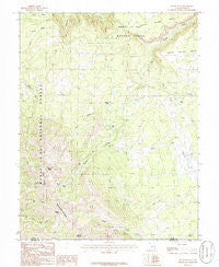 Mount Waas Utah Historical topographic map, 1:24000 scale, 7.5 X 7.5 Minute, Year 1985