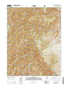 Mount Brigham Utah Current topographic map, 1:24000 scale, 7.5 X 7.5 Minute, Year 2014
