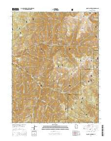 Mount Catherine Utah Current topographic map, 1:24000 scale, 7.5 X 7.5 Minute, Year 2014