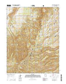 Mount Dutton Utah Current topographic map, 1:24000 scale, 7.5 X 7.5 Minute, Year 2014