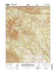 Mount Peale Utah Current topographic map, 1:24000 scale, 7.5 X 7.5 Minute, Year 2014