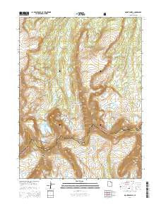 Mount Powell Utah Current topographic map, 1:24000 scale, 7.5 X 7.5 Minute, Year 2014