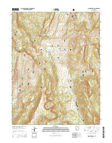 Mount Terrill Utah Current topographic map, 1:24000 scale, 7.5 X 7.5 Minute, Year 2014