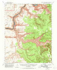 Mouth of Dark Canyon Utah Historical topographic map, 1:62500 scale, 15 X 15 Minute, Year 1952