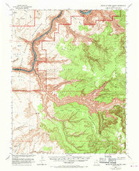 Mouth of Dark Canyon Utah Historical topographic map, 1:62500 scale, 15 X 15 Minute, Year 1952