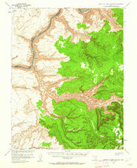 Mouth of Dark Canyon Utah Historical topographic map, 1:62500 scale, 15 X 15 Minute, Year 1952